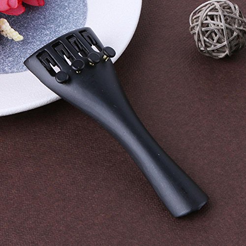 Domybest Aluminum Alloy Violin Tailpiece Drawplates with Tailgut Tuning for 3/4 4/4