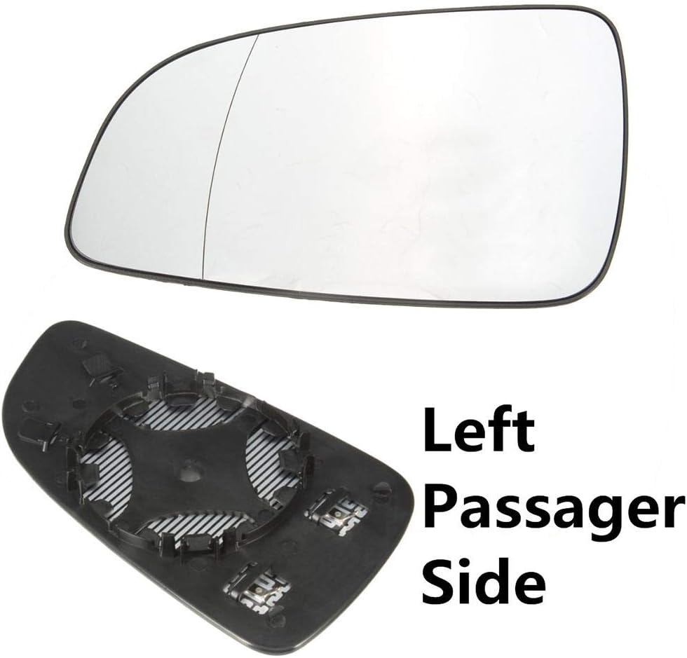 Left Passenger Side Heated Wing Mirror Glass Lens Parts for VAUXHALL