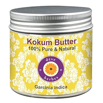 Deve Herbes Pure Kokum Butter (Garcinia Indica) 100% Pure Natural Therapeutic Grade 50gm