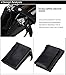 Small Vintage Crazy Horse Leather RFID Blocking Wallet Short Purse Bifold with Double Zipper Pockets for Men