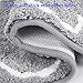 HEBE Bathroom Rug Runner Non Slip Microfiber Shower Bath Rug Absorbent and Machine Washable Bath Mat for Bathroom, 18