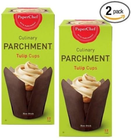 Standard Tulip Baking Cups, / Cupcake Liner Muffin Wrapper, 24 Pieces (12-ct/Box) by PaperChef