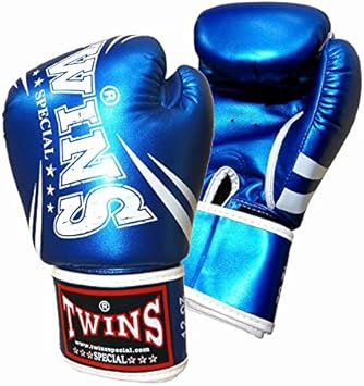 Amazon Twins ボクシンググローブ Puレザー Dm31 Metallic Blue Twins Special ツインズ グローブ