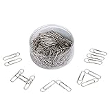 Dxg 190 Pieces Stainless Steel Paper Clips, 28mm