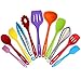 Kitchen Utensil Set - 11 Cooking Utensils - Colorful Silicone Kitchen Utensils - Nonstick Cookware with Spatula Set - Colored Best Kitchen Tools Kitchen Gadgets primary
