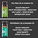 Pure Body Natural Essential Oils Set, 100% Pure Aromatherapy Diffuser Oils, Sample Kit for Beginners, Lavender, Tea Tree, Eucalyptus, Lemongrass, Orange, Peppermint - 10 Milliliter (6 Count)