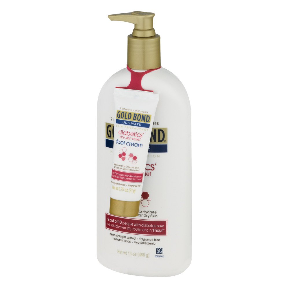 Gold Bond Ultimate Diabetic Skin Relief Lotion, Fragrance Free 13 Oz by Gold Bond Ultimate : Beauty