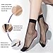 BONAS Women Sheer Socks,10 Pairs Ankle High Soft Crystal Silky Hosiery Office (Nude 10 Pairs)