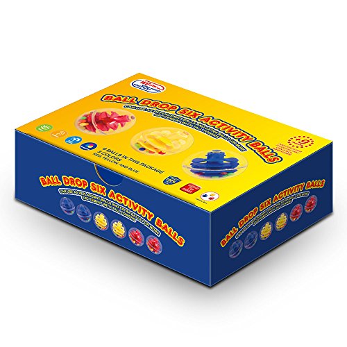 WEofferwhatYOUwant 6-Pack Replacement Balls – Clear PC Plastic Rattle Balls for Ball Drop Towers – Large 1.8 Inch Safe Baby Toy – Durable, Montessori-Compatible, 9M+