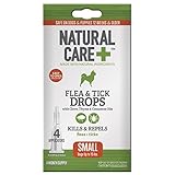 Natural Care Flea and Tick Drops for Dogs, 4 Month Supply