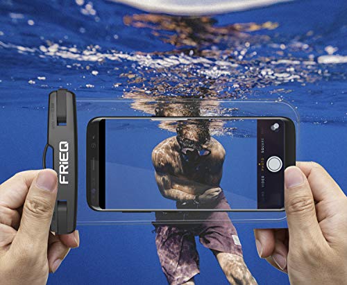 Waterproof Case 2 Pack for iPhone Xs Max XR XS X 8 7 6S Plus, Samsung Galaxy S10 S10e S9 S8 +/Note 9 8, Pixel 3 2 XL HTC LG Sony Moto up to 6.5" (Black and Pink)