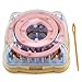NUOLUX Flower Shape Knitting Looms Set Craft Kit Tool with Needle