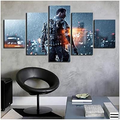Amazon Com Hnfsclub Juego De 5 Piezas Poster Battlefield Pictures