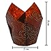Resinta 150 Pieces Tulip Baking Cups Cupcake Muffin Liners Wrappers for Parties Weedings Anniversaries in 3 Patterns
