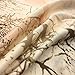 YOUR SMILE Silk Like Scarf Women's Fashion Pattern Large Square Satin Headscarf (Branch painting)