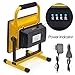 Eurus Home 20W LED Work Light Rechargeable Portable Flood Light Battery Powered Flood Light for Outdoor Lighting,Camping,Hiking,Fishing,Car Repairing,Construction Site