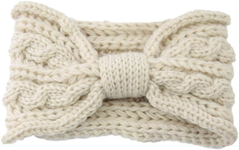 Hair Hoop, NAOTAI Women Braided Cable Knit Wide Headband Winter Warm Wash Face Hairband Ear Warmer