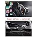 MANORDS Universal Car Mount Holder iPhone, Car Mount Holder Compatible iPhone X 8 7 7s 6s Plus 6s 5s 5c Samsung Galaxy S8 Edge S7 S6 Note 5 Car Stand More (Black) (Dashboard)