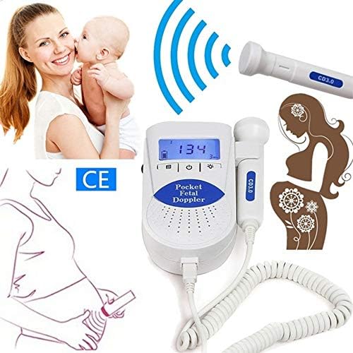 Pregnant Women Home Radiation-Free Stethoscope fetal Heart Rate Monitor fetal Heart Rate,Portable Home Use Baby Sounds Listener-Best Gift for Baby