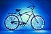 N&M Products Bike Wheel/Lights - Colorful Light Accessory for Bike - Perfect for Burning Man (Blue)