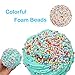 DIY Fluffy Slime Kit, Jumbo Ocean Blue Butter Floam Slime with Colorful Foam Beads Cute Charms, Kids Easy Bubble Slime, Non Sticky Clay Crunchy Slime Birthday Party Toy Favor for Boys Girls
