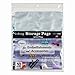 Ultra Pro 52301 3-Hole Storage Page with Flaps, 10-Pack