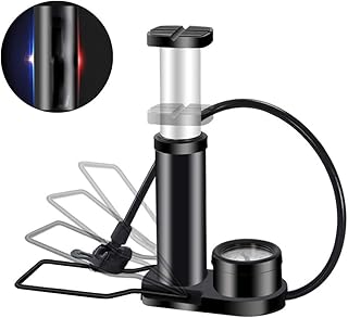 Fahrrad-pumpe Mini Bike Standpumpe Tragbaren Mini-fuß-Activated Pumpen-Fahrrad-standpumpe Fuß Fahrradpumpe Manometer Schwarz