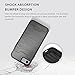 iPhone 7 Case, iPhone 8 Case, Teelevo [Card Slot Holder] Dual Layer Heavy Duty Shock Absorbent Wallet Case Credit Card Slot Kickstand Apple iPhone 7 (2016) / iPhone 8 (2017) - Gray