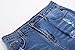 roswear Women's Ripped Denim Mid Rise Stretchy Bermuda Shorts Jeans Denim Large