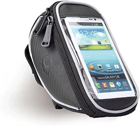 MobilX Cycling Bike Handle Bar Pouch for Smartphones/Cellphone Mobiles Bicycle Accessories w Reflective Strip for Night Riding
