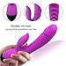 G-Spot Rabbit Waterproof Rechargeable Dildo Vibrator Adult Sex Toys for Women - Adorime Silicone Clitoris Vagina Stimulator Massager with 50 Speed Sex Things for Couples - Purple