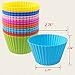 Daixers Reusable Silicone Baking Cups For Cake Muffin Molds,Cupcake Liners (24-Pack) 8 colors