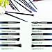 10 pcs Professional Eye Makeup Brushes Kit with a Portable Cosmetic Bag - HEDILINA Makeup Brushes Set, Blending Eyeshadow Eyebrow Concealer Smudge Lip Brushes (Sapphire Blue)