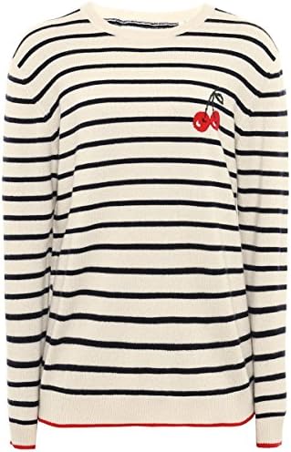 Chinti and Parker Women's Cherry Breton Sweater, Cream/Multi, Small
