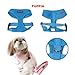 Puppia Soft Dog Harness No Choke Over-The-Head Triple Layered Breathable Mesh Adjustable Chest Belt and Quick-Release Buckle, Sky Blue, Small