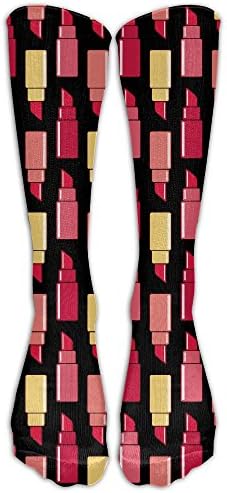 Personalized Different Lipstick Unisex Knee High Socks Athletic Sport Socks