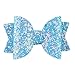 XIMA 12pcs Glitter Sparkly Bows Clips for Girls Hair Pin Rainbow Hair Bows for Hair Accessoires (12pcs-Glitter Rainbow bow clip)
