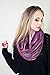 Anika Dali Festival Bliss Shimmer Infinity Scarf, Boho Loop Shawl (Purple Bliss)