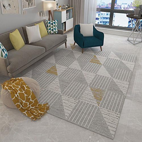franchise house Decorative rugs,Xiandai carpet,Simple nordic,Area rug,Sofa side,Tea table Children mat Easy to clean Home Living room Bedside baby crawling mattress -B 140x200cm(55x79inch)