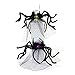 Halloween Costume Spider Headband with Tulle Veil - 2 Pack - Purple and Green