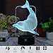 3D Illusion Animal Dolphin LED Desk Table Night Light Lamp 7 Color Touch Lamp Kiddie Kids Children Family Holiday Gift Home Office Childrenroom Theme Decoration by HUI YUAN