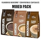 36 Flavored drinks mixed pods compatible with VERISMO system