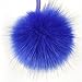 Dikoaina Large Faux Fur Pom Pom Keychain Bag Charm Fluffy Fox Fur Ball
