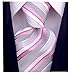 Striped Ties for Men - Woven Necktie - Pink