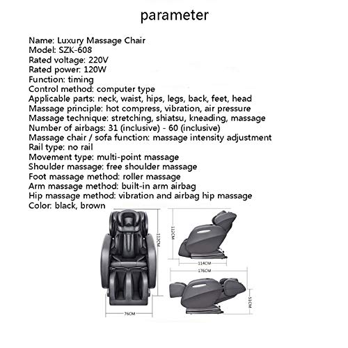 Massage-chair-SZK-Y608-Electric-Sofa-Intelligent-Zero-Gravity-Automatic-Heating-System-Easy-to-Clean-Faux-Leather-Cosy-Relaxation-ArmchairBrown