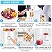 Portable Blender, Bariicare Personal Shakes Smoothies Blender, 20oz USB Rechargeable Small Travel Juicer Juice Mixer Cup (White)