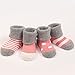 Elufly Unisex Cotton Warm Baby Socks 6-12 Months Oddler Socks Basic Cuff Designer Socks 4 Pairs (0-6 months, Pink)