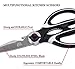 Kitchen Shears, M MH ZONE Premium Heavy Duty Multifunction Ultra Sharp Utility Kitchen Scissors with Sharp Blade Cover, Perfect Fathers Day Gifts (Black&White)