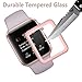 SUPTMAX [Specially for Series 1] Screen Protector for Apple Watch [Full Coverage] [Scratch Free] Apple Watch 38mm Series 1 Face Cover (38mm Rose Gold)