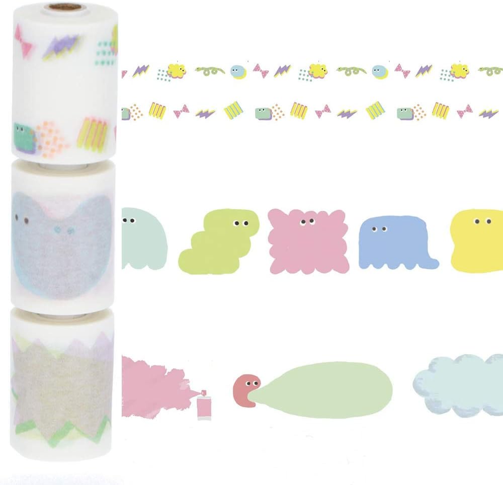 Amazon マークス 水性ペンで書けるマスキングテープ ミシン目入り スリム 手帳デコ マステ マンスリー 日付なし タイトル用 ポップ Mst Fa22 C マスキングテープ 文房具 オフィス用品